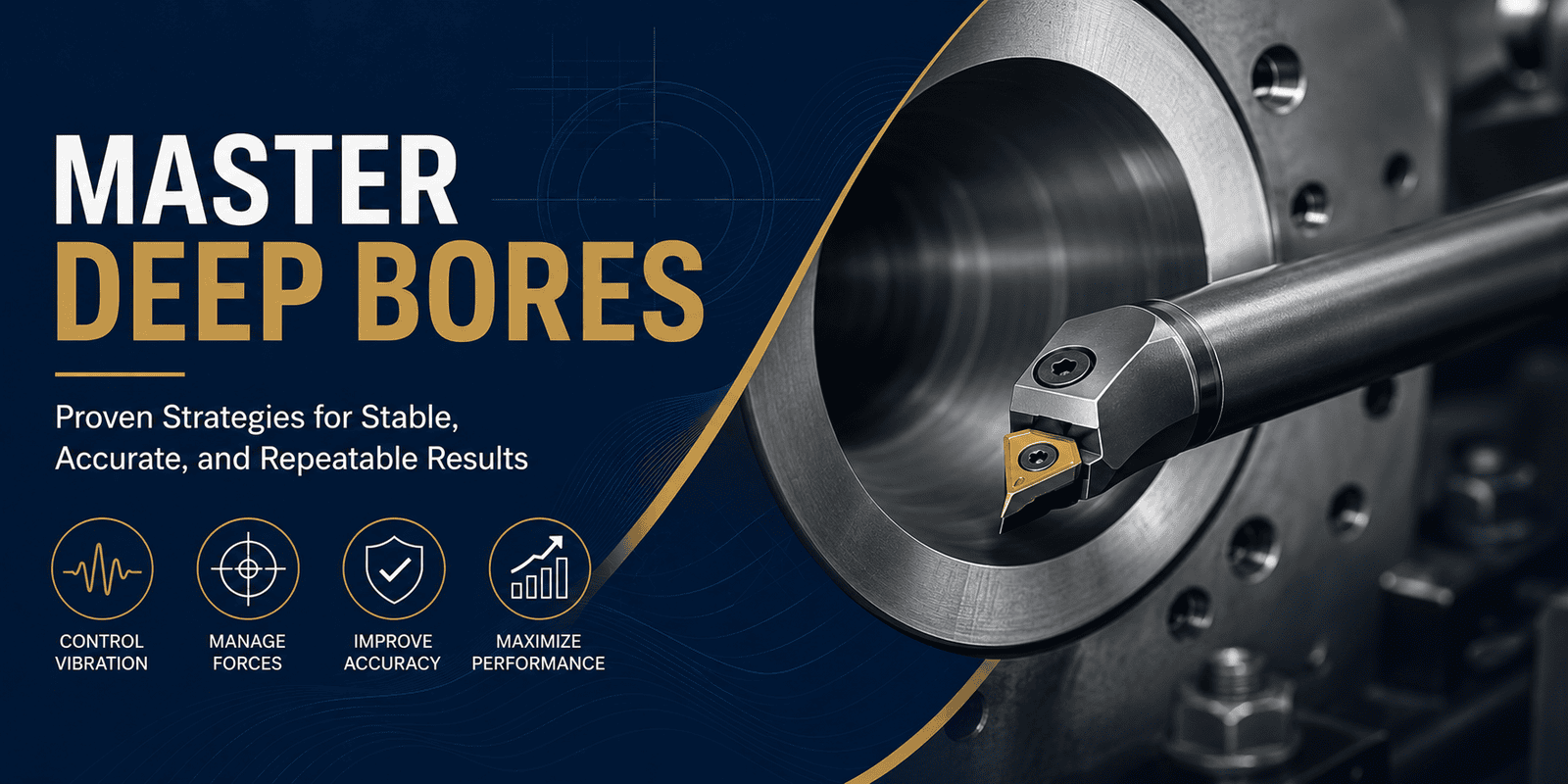 What Actually Controls Stability When Boring Long Slender Holes in CNC Turning?